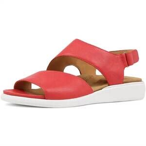 NEW ZIERA women's igor sandal in melon leather/ white sole